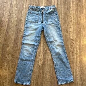 Denim forum high rise cropped jeans